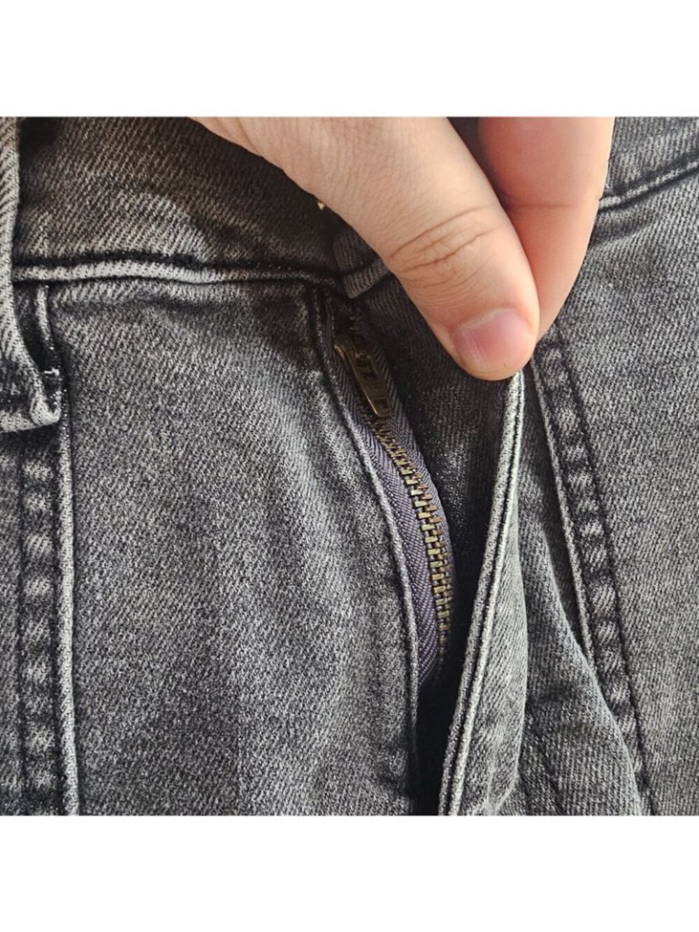 SO Jeans Cargo Pants Womens XS 27x25 Gray High Rise Joggers Denim Stretch Pocket - Picture 9 of 12